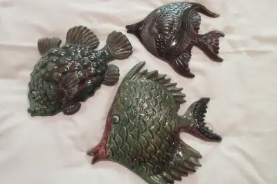 Ceramic Fish Plaques, View more