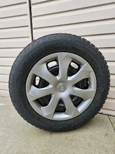 Title: Sailun Winter Tires on Mazda Steel Rims – 215/60R16 – Set of 4 w/ Hub Caps Price: $475 (negot...