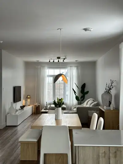 Très grand 4 1/2 a louer Mirabel St-Janvier 1200 pieds plancher air ouverte plafond 9 ft 2 chambres...