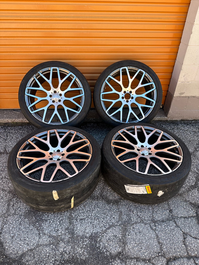 Set of 23” Monoblock Forged Brabus Rims on Yokohama Tires in Tires & Rims in Oakville / Halton Region