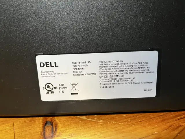 B&W Dell laser printer / scanner (no ink) in Printers, Scanners & Fax in Ottawa - Image 5