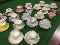 English bone China cups and saucers