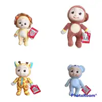 CoComelon JJ Koala, Giraffe, Lion, Monkey Little Plush Toy 20 cm