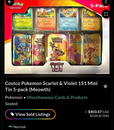 Costco 151 Mini Tins , View more