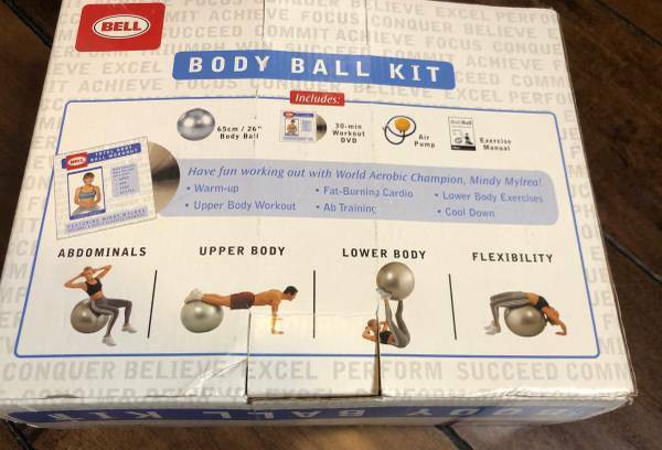 BODY BALL KIT W/ DVD WORKOUT in Exercise Equipment in Burnaby/New Westminster - Image 2