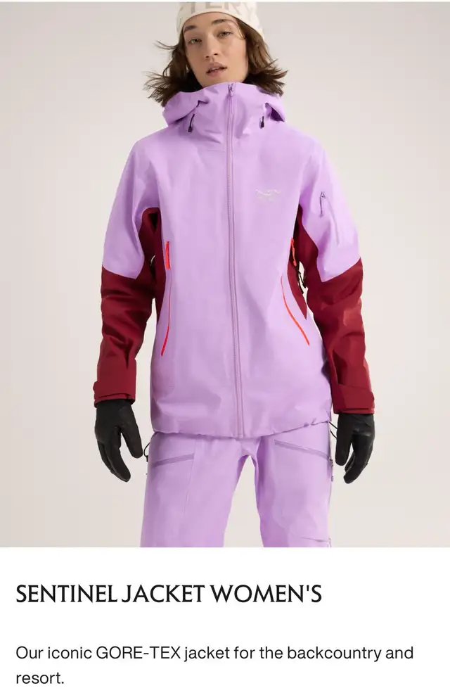 Brandnew Arcteryx SENTINEL JACKET WOMEN'S L in Women's - Tops & Outerwear in Markham / York Region - Image 4