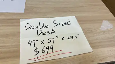 Luxury heavy duty metal frame large office desk double side, View more