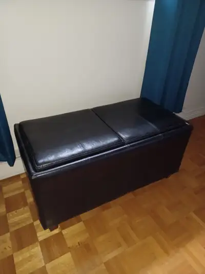 COFFRE CUIRETTE BRUN FONCE, View more