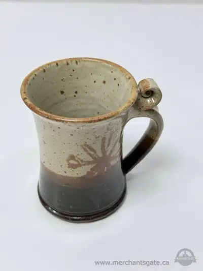 Hand Thrown Studio Pottery Mug Signed Ontario Canada Stoneware, View more