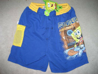 BRAND NEW SPONGEBOB SWIM TRUNKS - SIZE 4 (BLUE)