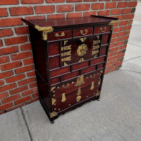 ⭐ Beautiful Korean Cabinet With Brass Trim - READ AD