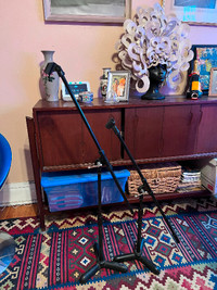 Two(2) Ultra Microphone Stands Black (Upper Beaches)