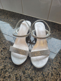 Stappy Champagne and Silver Sandals