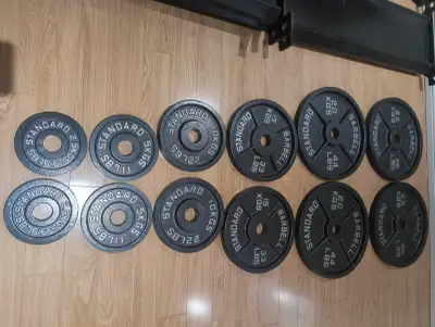 Rogue Fitness Olympic Plates KG - 155 KG set, View more