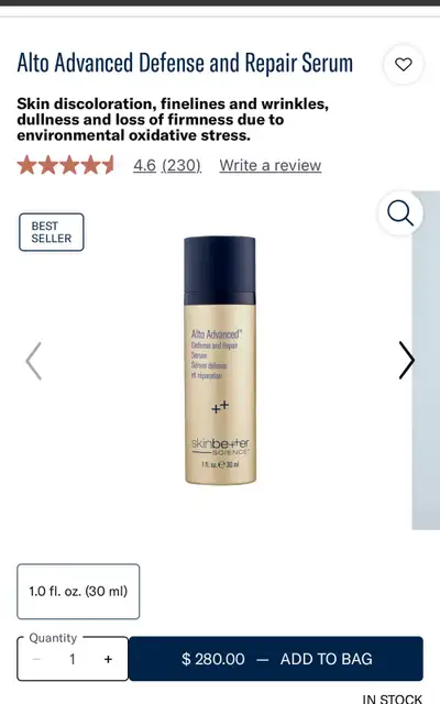 Alto Advanced Defense and Repair Serum, View more