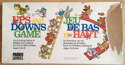 Pour jouer à 4 (avec les 4 jetons) ou pour jouer à 3 (avec les 3 petits bonhommes sur piquet de bois...