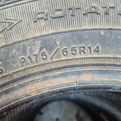 Goodyear 175/65R14 set of used tires pick up Warden and St.Clair $50 firm