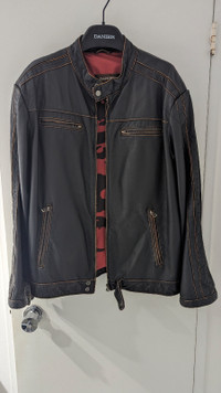 Vintage Danier Men's Leather biker jacket, size Medium