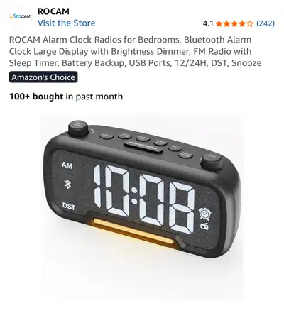 ROCAM Alarm Clock, View more