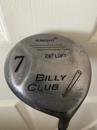 Knight Billy Club 7 Wood RH 26 Degree loft Graphite Firm 41”
