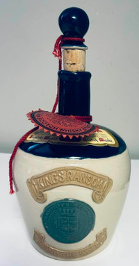 VTG Kings Ransom Scotch Whiskey Jug Round the World- EMPTY