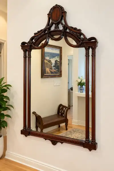 Ornate Traditional Wood Wall Mirror, View more
