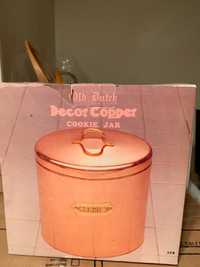 New – Old Dutch Décor Copper Cookie Jar