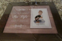 wooden picture frame - sealed in original plastic