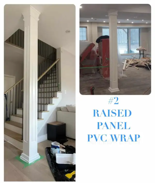 INTERIOR METAL POST COVER & FAKE MARBLE COLUMNS in Windows, Doors & Trim in Mississauga / Peel Region - Image 2