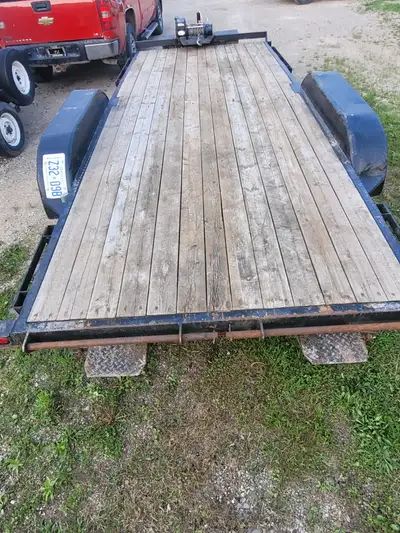 16x72 trailer.rails may need work.electric brakes with brakeaway box.winch,solar charger and battery...