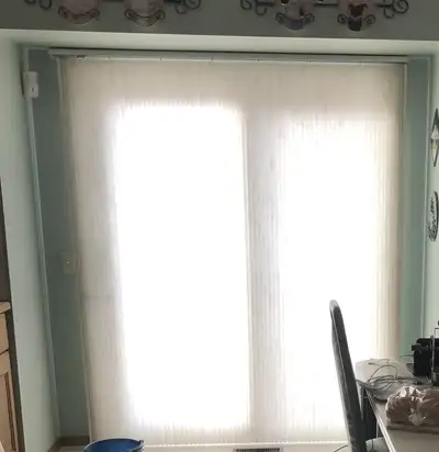 Hunter Douglas Vertiglide Blinds for Sliding Glass Door., View more