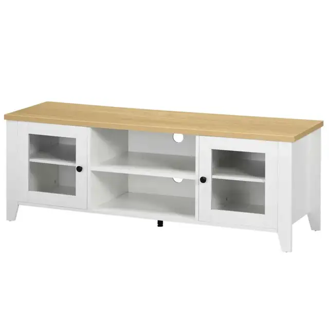 Wood TV cabinet, Fireplace TV Stand for TVs up to 60"  in TV Tables & Entertainment Units in Markham / York Region - Image 10
