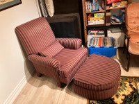 Super comfy reclining chair with ottoman