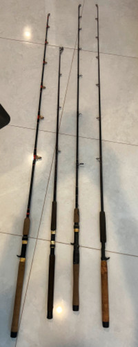 Graphite Musky fishing rods high quality excellent condition
