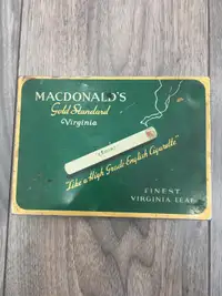 Boîte cigarette collection vintage MacDonald’s Gold Tin box