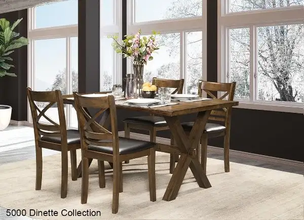 Solid Wood Live Edge Dining Table and 4 Chairs in Couches & Futons in Vancouver - Image 2