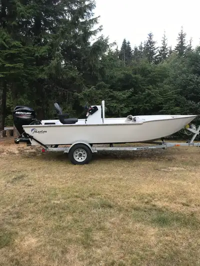 I am selling a 2014 Marlon Fishmaster 17-foot aluminum boat, a robust vessel perfect for fishing and...