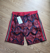Brand New Men's Silk Pattern Gucci Shorts Medium 