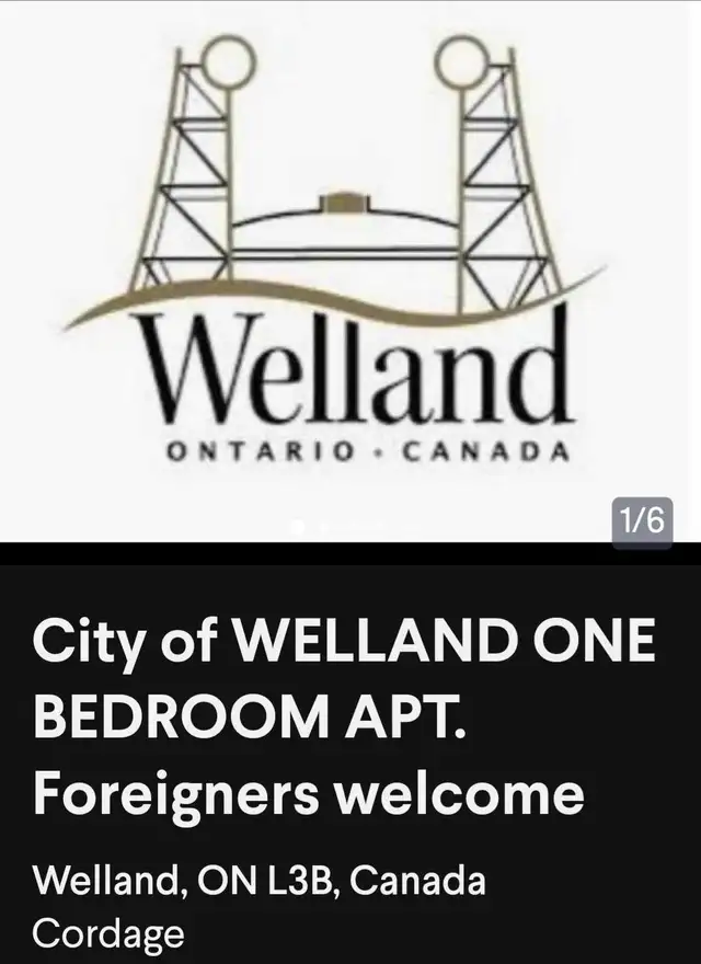 WELLAND ONEBEDROOM APT64689501762947120