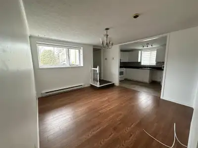 Grand 3 1/2 demi sous sol très grande chambre Triplex avec propriétaire occupant extrêmement calme,...