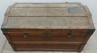 ANTIQUE STEAMER TRUNK OR PIRATE'S TREASURE CHEST... YOU DECIDE!