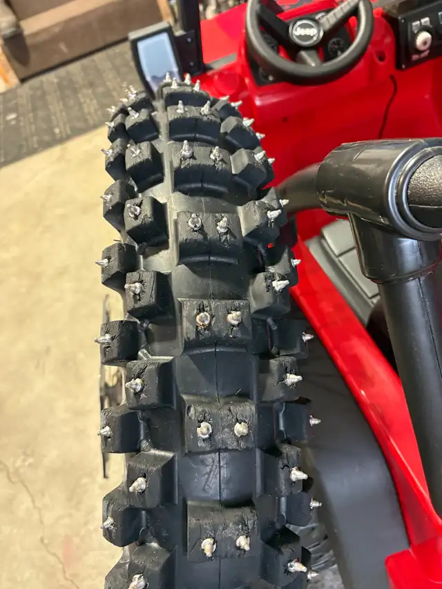 18" Studded dirtbike tire. in Motorcycle Parts & Accessories in Calgary - Image 2