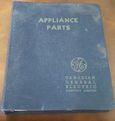 Canadian General Electric, Appliance Parts Binder, 1948-1950, View more