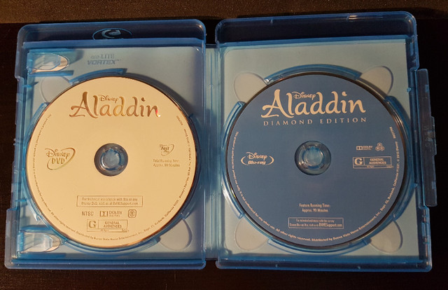 Films Disney, Aladdin, en DVD Blu Ray, édition diamant dans CD, DVD et Blu-ray  à Laval/Rive Nord - Image 2
