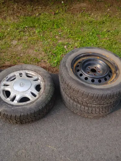 Decent tires and rims for 25 each