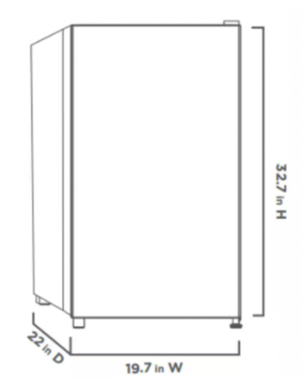 Vissani Mini Fridge4.3 cu. ft.(Includes fridge & freezer) in Refrigerators in Kitchener / Waterloo - Image 3