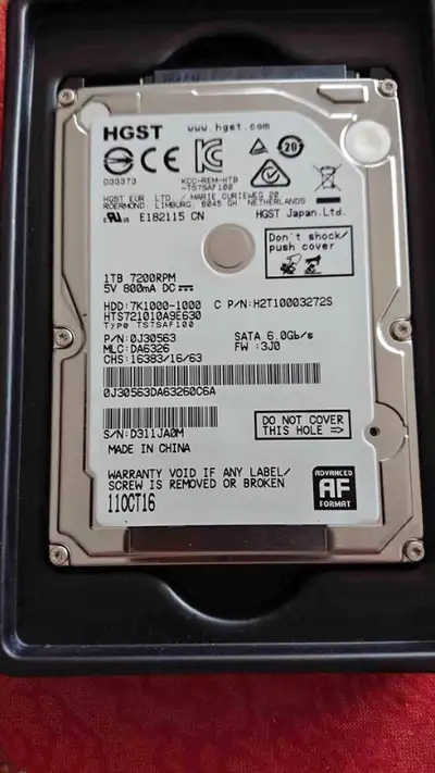 HGST 1TB SATA HD, View more
