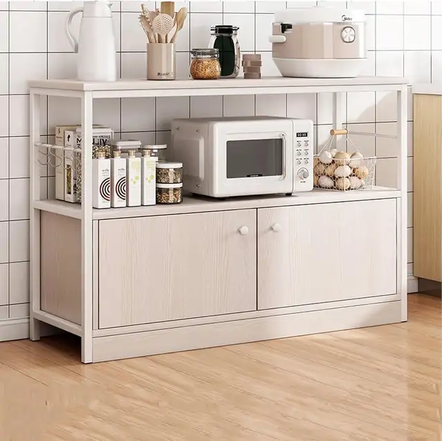 White Kitchen Storage Shelf Microwave Stand in Bookcases & Shelving Units in Mississauga / Peel Region - Image 2