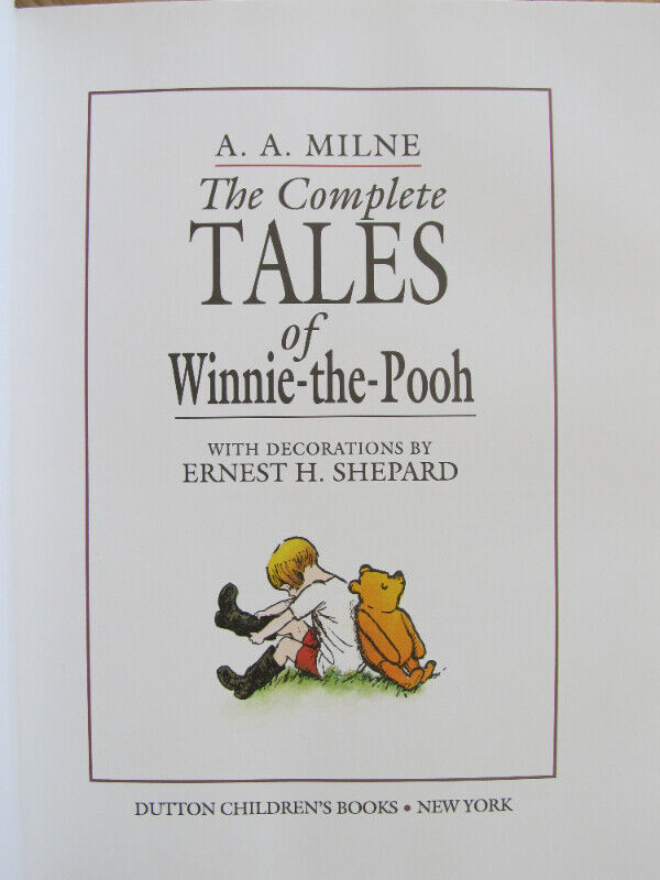 THE COMPLETE TALES OF WINNIE-THE-POOH – 1994 HC in Children & Young Adult in City of Halifax - Image 3