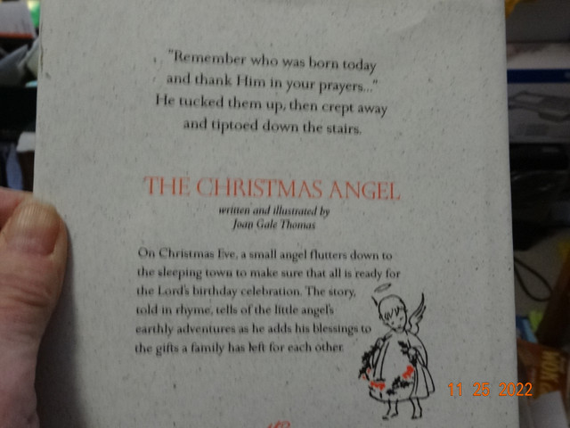 Child book,The Christmas Angel, h.c., d.c. spiritual, JoanThomas in Non-fiction in Kelowna - Image 3